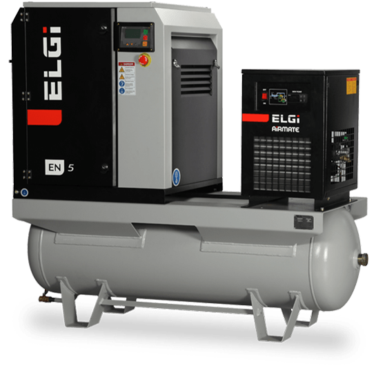 Máy nén khí trục vít bôi trơn bằng dầu ELGi